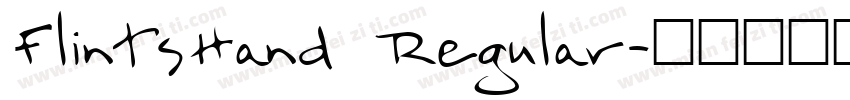FlintsHand Regular字体转换